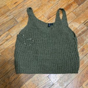 Knitted Crop Tank Top